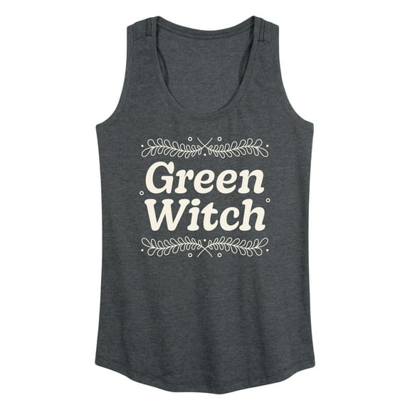 Instant Message - Green Witch - Women's Racerback Tank Top