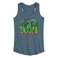 thumbnail image 1 of Instant Message - Greenhouse With Plants - Women's Racerback Tank Top, 1 of 6