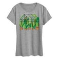 thumbnail image 1 of Instant Message - Greenhouse With Plants - Women's Short Sleeve Graphic T-Shirt, 1 of 6