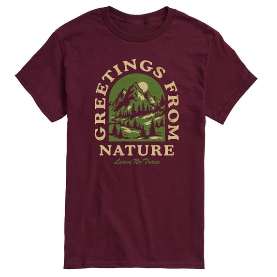 Instant Message - Greetings From Nature - Men's Short Sleeve Graphic T-Shirt