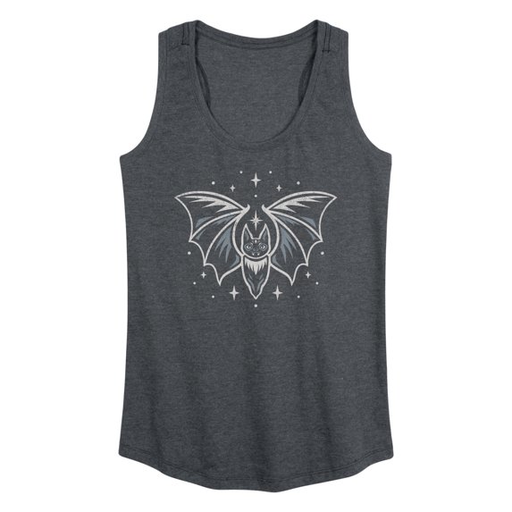 Instant Message - Grey Bat - Women's Racerback Tank Top