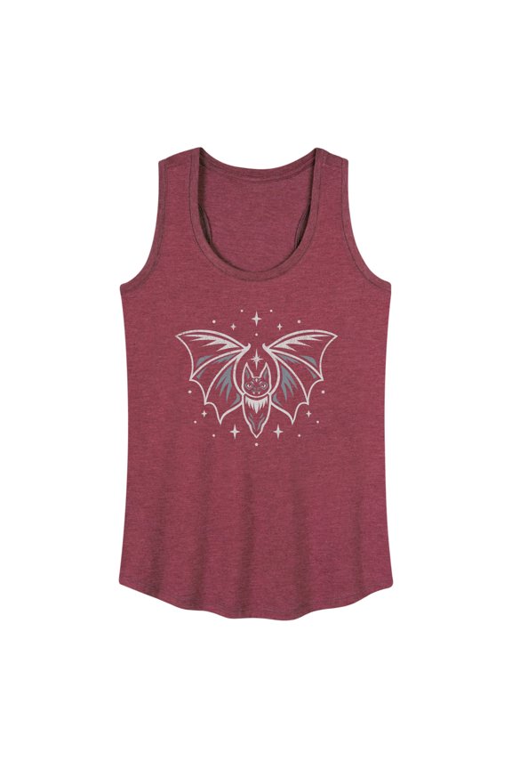 - Grey Bat Graphic Racerback Tank