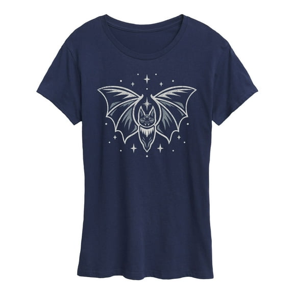 Instant Message - Grey Bat - Women's Short Sleeve Graphic T-Shirt