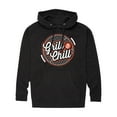 thumbnail image 1 of Instant Message - Grill And chill - Men's Pullover Hooded Fleece Sweatshirt, 1 of 7