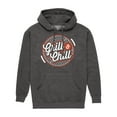 thumbnail image 1 of Instant Message - Grill And chill - Men's Pullover Hooded Fleece Sweatshirt, 1 of 6