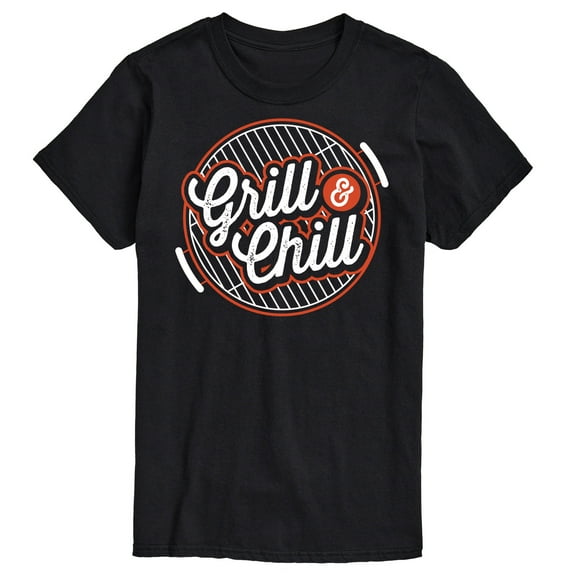 Instant Message - Grill And chill - Men's Short Sleeve Graphic T-Shirt