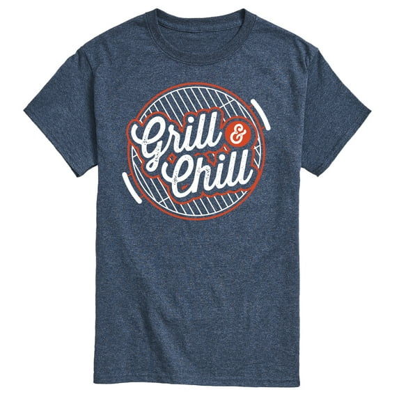 Instant Message - Grill And chill - Men's Short Sleeve Graphic T-Shirt