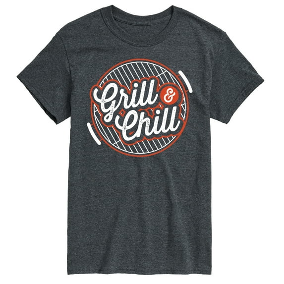 Instant Message - Grill And chill - Men's Short Sleeve Graphic T-Shirt