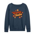 thumbnail image 1 of Instant Message - Groovy Babe - Women's Lightweight French Terry Long Sleeve Shirt, 1 of 6