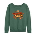 thumbnail image 1 of Instant Message - Groovy Babe - Women's Lightweight French Terry Long Sleeve Shirt, 1 of 6