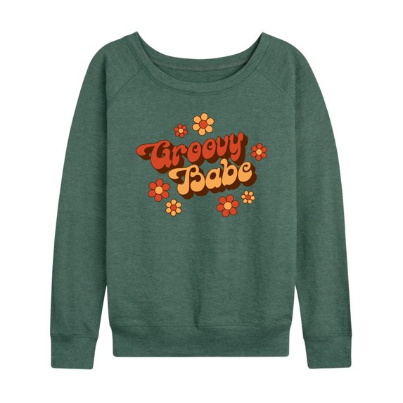 Instant Message - Groovy Babe - Women's Lightweight French Terry Long Sleeve Shirt