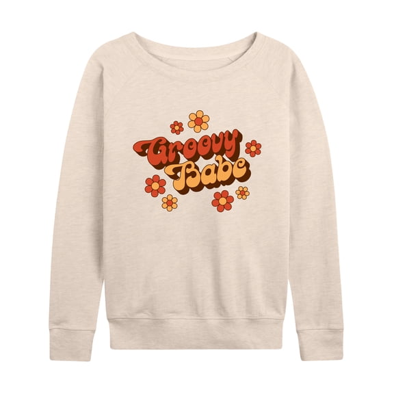 Instant Message - Groovy Babe - Women's Lightweight French Terry Long Sleeve Shirt