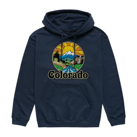 Instant Message - Groovy Colorado Graphic Fleece Pullover Hoodie
