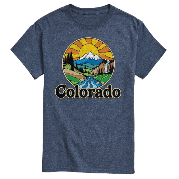 Instant Message - Groovy Colorado Men's Short Sleeve Graphic T-Shirt