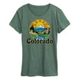 thumbnail image 1 of Instant Message - Groovy Colorado - Vacation Destination - Women's Short Sleeve Graphic T-Shirt, 1 of 6