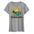 thumbnail image 1 of Instant Message - Groovy Colorado - Vacation Destination - Women's Short Sleeve Graphic T-Shirt, 1 of 6