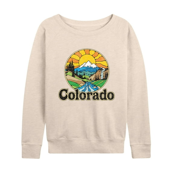 Instant Message - Groovy Colorado - Women's Lightweight French Terry Long Sleeve Shirt