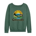 thumbnail image 1 of Instant Message - Groovy Colorado  - Women's Lightweight French Terry Long Sleeve Shirt, 1 of 6