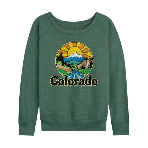 Instant Message - Groovy Colorado - Women's Lightweight French Terry Long Sleeve Shirt