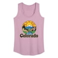 thumbnail image 1 of Instant Message - Groovy Colorado  - Women's Racerback Tank Top, 1 of 6