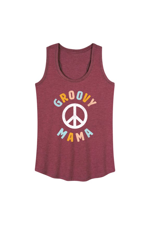 - Groovy Mama - Women's Racerback Tank Top