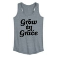 thumbnail image 1 of Instant Message - Grow In Grace - Women's Racerback Tank Top, 1 of 6