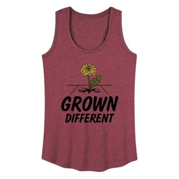 Instant Message - Grown Different Dandelion - Women's Racerback Tank Top
