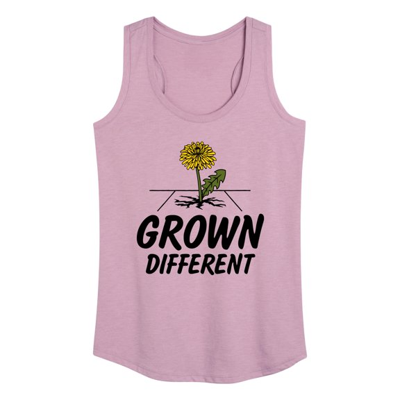 Instant Message - Grown Different Dandelion - Women's Racerback Tank Top