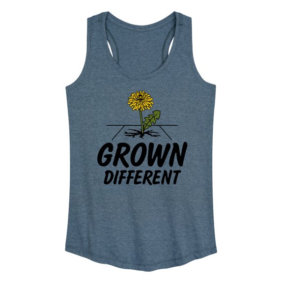 Instant Message - Grown Different Dandelion - Women's Racerback Tank Top