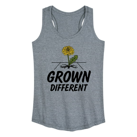 Instant Message - Grown Different Dandelion - Women's Racerback Tank Top