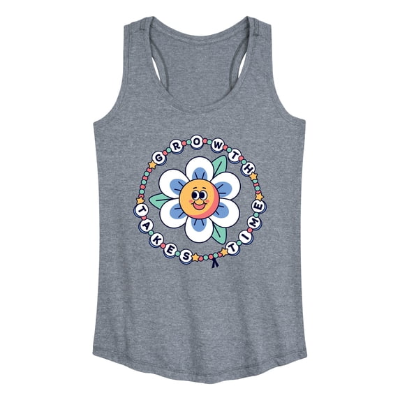 Instant Message - Growth Takes Time Beads - Women's Racerback Graphic Tank