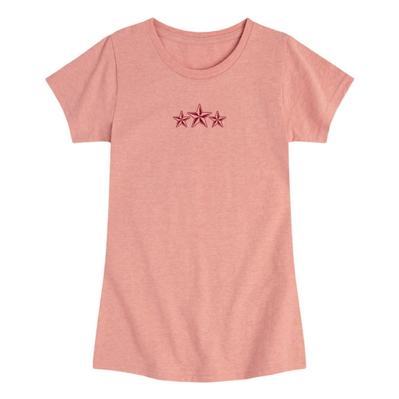 Instant Message - Grunge Stars -Youth Girls Short Sleeve T-Shirt