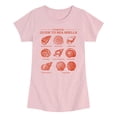 thumbnail image 1 of Instant Message - Guide to Sea Shells - Youth Girls Fitted Short Sleeve T-Shirt, 1 of 5