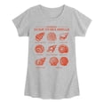 thumbnail image 1 of Instant Message - Guide to Sea Shells - Youth Girls Fitted Short Sleeve T-Shirt, 1 of 4