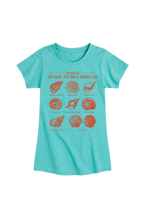 - Guide to Sea Shells - Youth Girls Fitted Short Sleeve T-Shirt