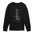thumbnail image 1 of Instant Message - Guitar Diagram Long Sleeve Graphic T-Shirt, 1 of 5