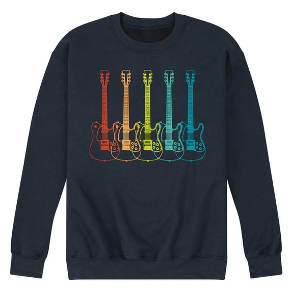Instant Message - Guitar Lineup - Men's Crew Neck Fleece Pullover