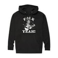 thumbnail image 1 of Instant Message - Guitar Skeleton Folk Yeah - Men's Pullover Hooded Fleece Sweatshirt, 1 of 6
