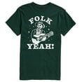 thumbnail image 1 of Instant Message - Guitar Skeleton Folk Yeah - Men's Short Sleeve Graphic T-Shirt, 1 of 6