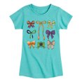 thumbnail image 1 of Instant Message - Halloween Bows -Youth Girls Short Sleeve T-Shirt, 1 of 5