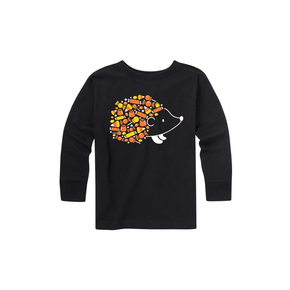 Instant Message - Halloween Candy Hedgehog - Youth Long Sleeve Tee