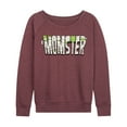 thumbnail image 1 of Instant Message - Halloween Momster  - Women's Lightweight French Terry Long Sleeve Shirt, 1 of 6