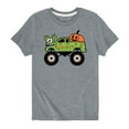 thumbnail image 1 of Instant Message - Halloween Monster Truck with Pumpkin Boys' Short Sleeve Graphic T-Shirt, 1 of 5