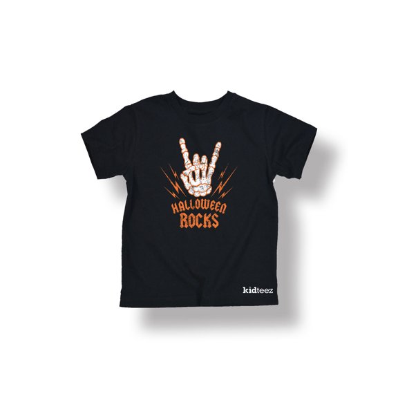 Instant Message - Halloween Rocks Skeleton Hand-YOUTH SHORT SLEEVE TEE-S