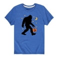 thumbnail image 1 of Instant Message - Halloween Sasquatch - Youth Short Sleeve Tee, 1 of 5