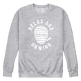 thumbnail image 1 of Instant Message - Halloween Spirit, Skull and Mummy Sweatshirts - Men's Crew Neck Fleece Pullover, 1 of 5
