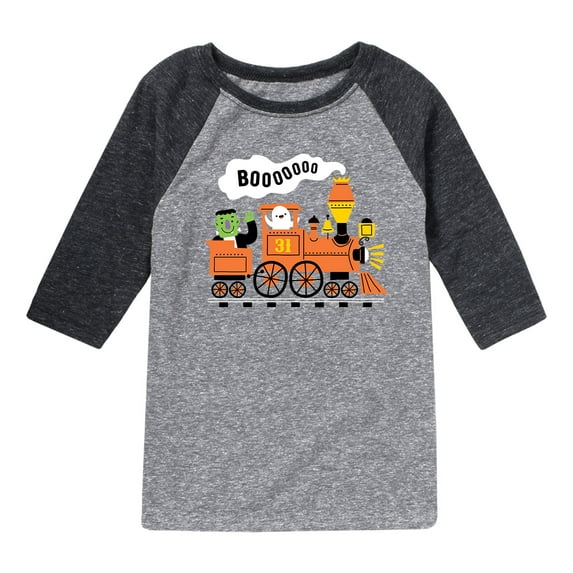 Instant Message - Halloween Train - Youth Raglan