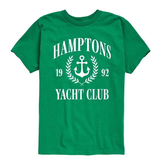 Instant Message - Hamptons Yacht Club - Youth Boys Short Sleeve Graphic T-Shirt