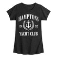 thumbnail image 1 of Instant Message - Hamptons Yacht Club - Youth Girls Fitted Short Sleeve T-Shirt, 1 of 5