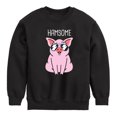 thumbnail image 1 of Instant Message - Hamsome Pig - Toddler & Youth Crewneck Fleece Sweatshirt, 1 of 6